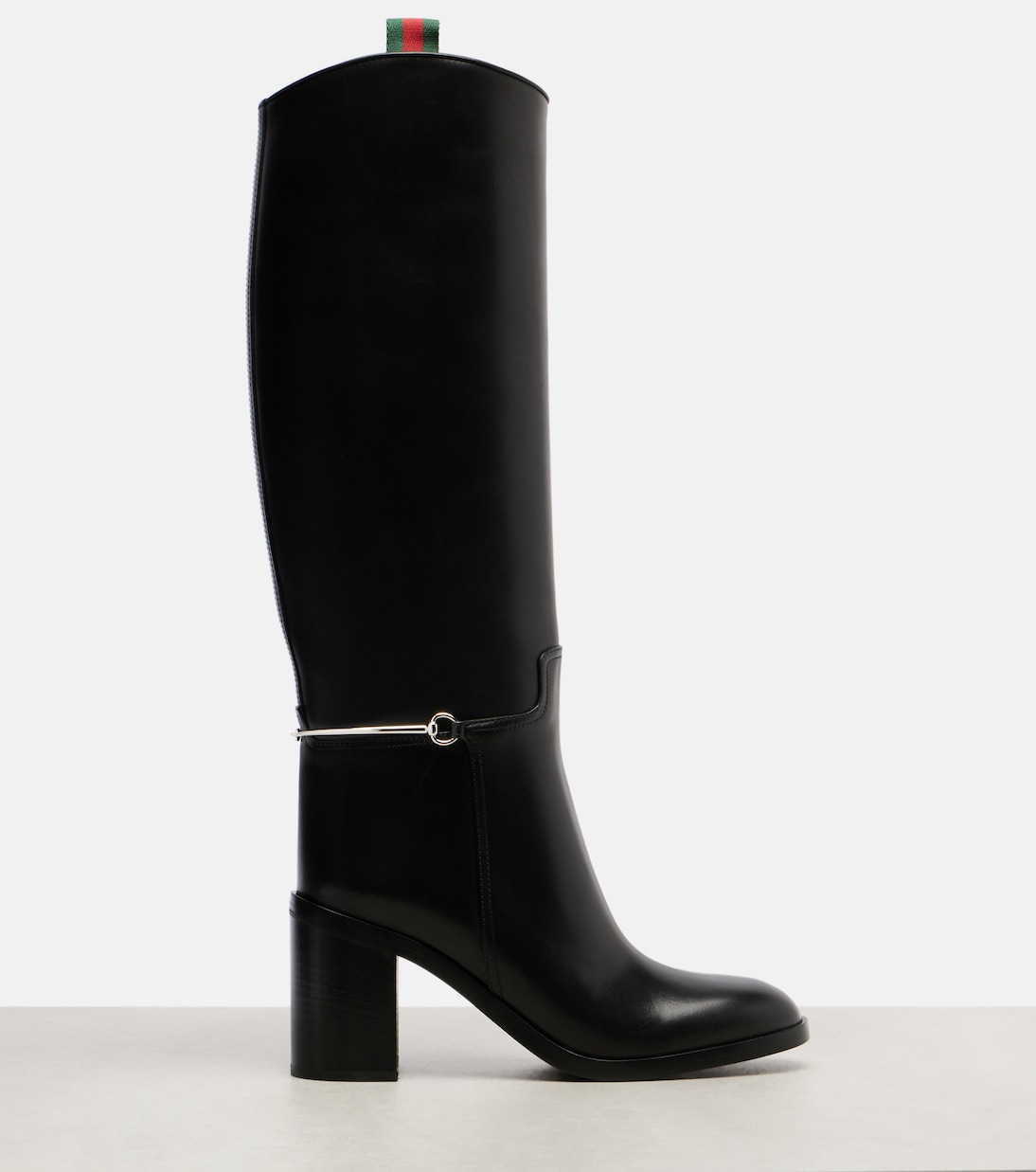 Botas altas de piel con Horsebit  | Gucci