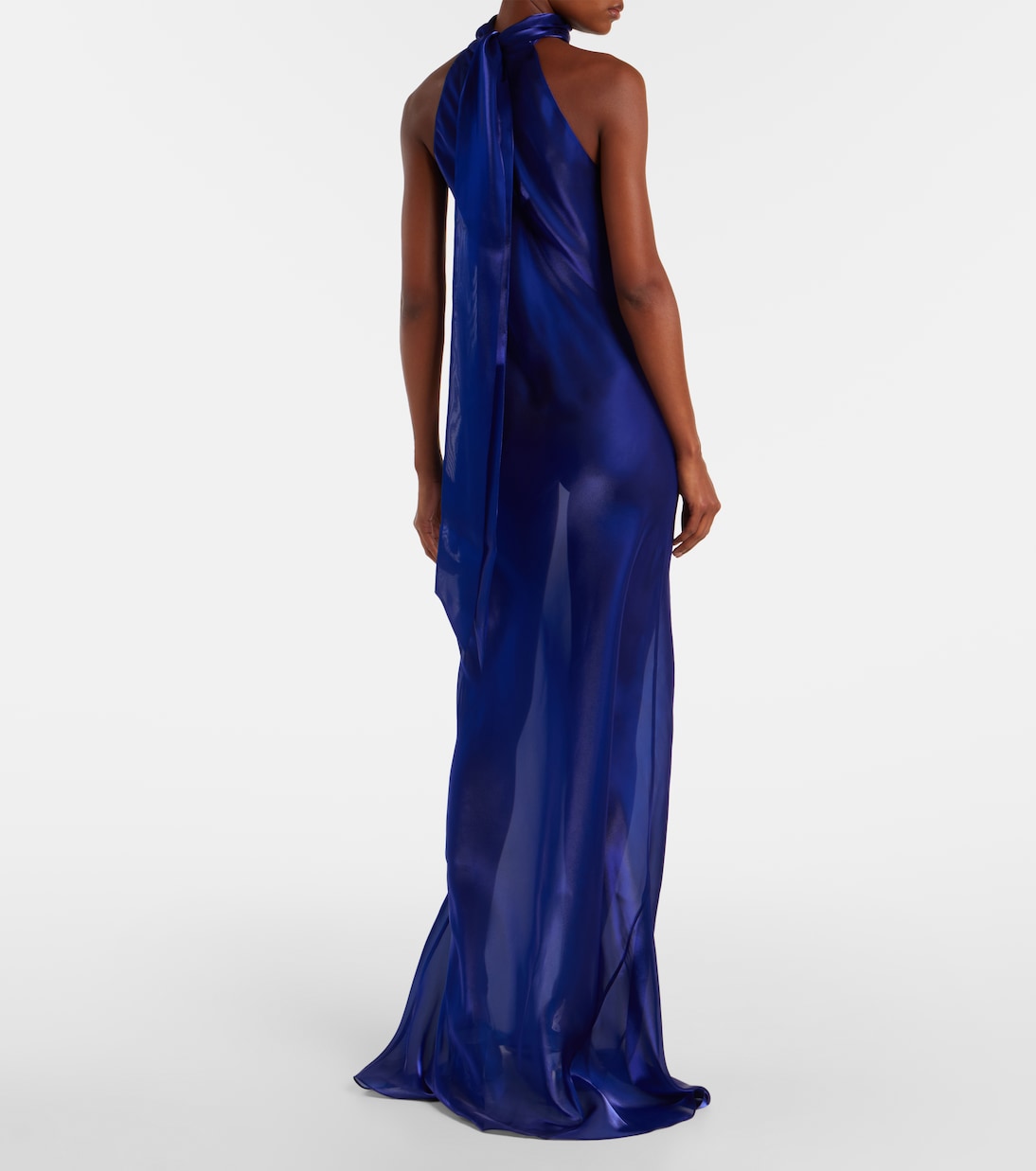 Sienna semi-sheer organza gown  | Galvan