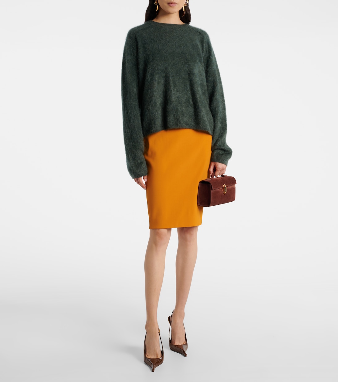 Symmetry suede tote bag | Savette