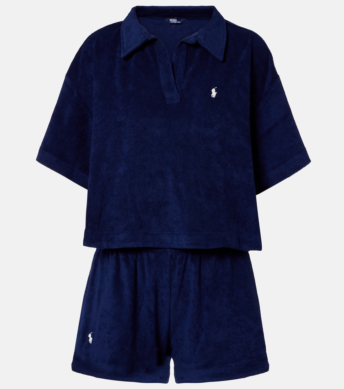 Set aus Polohemd und Bermuda-Shorts aus Frottee | Polo Ralph Lauren