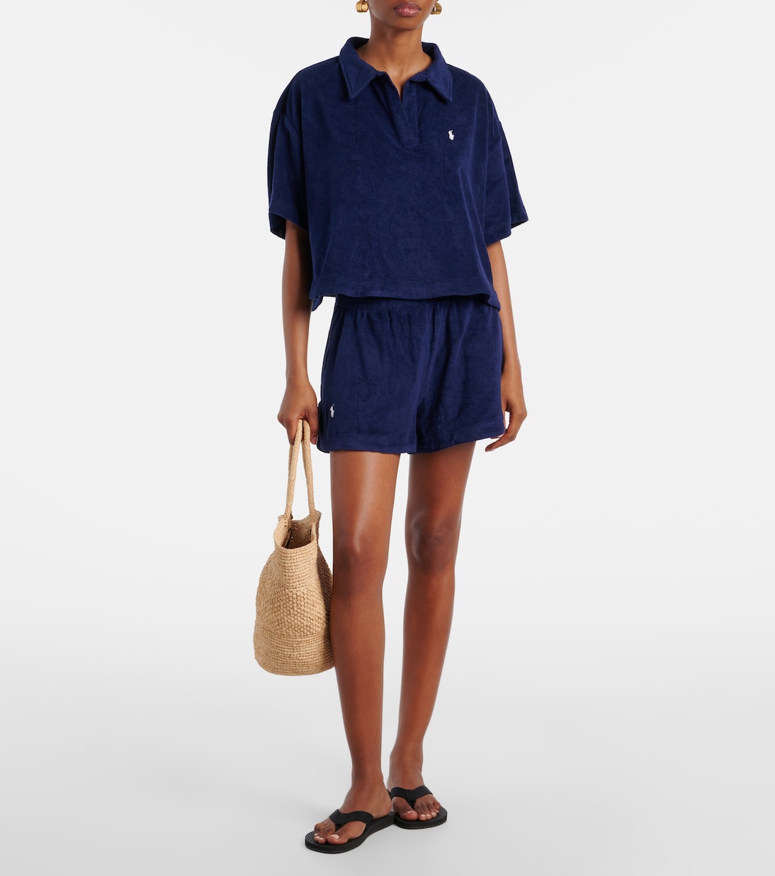 Set aus Polohemd und Bermuda-Shorts aus Frottee | Polo Ralph Lauren