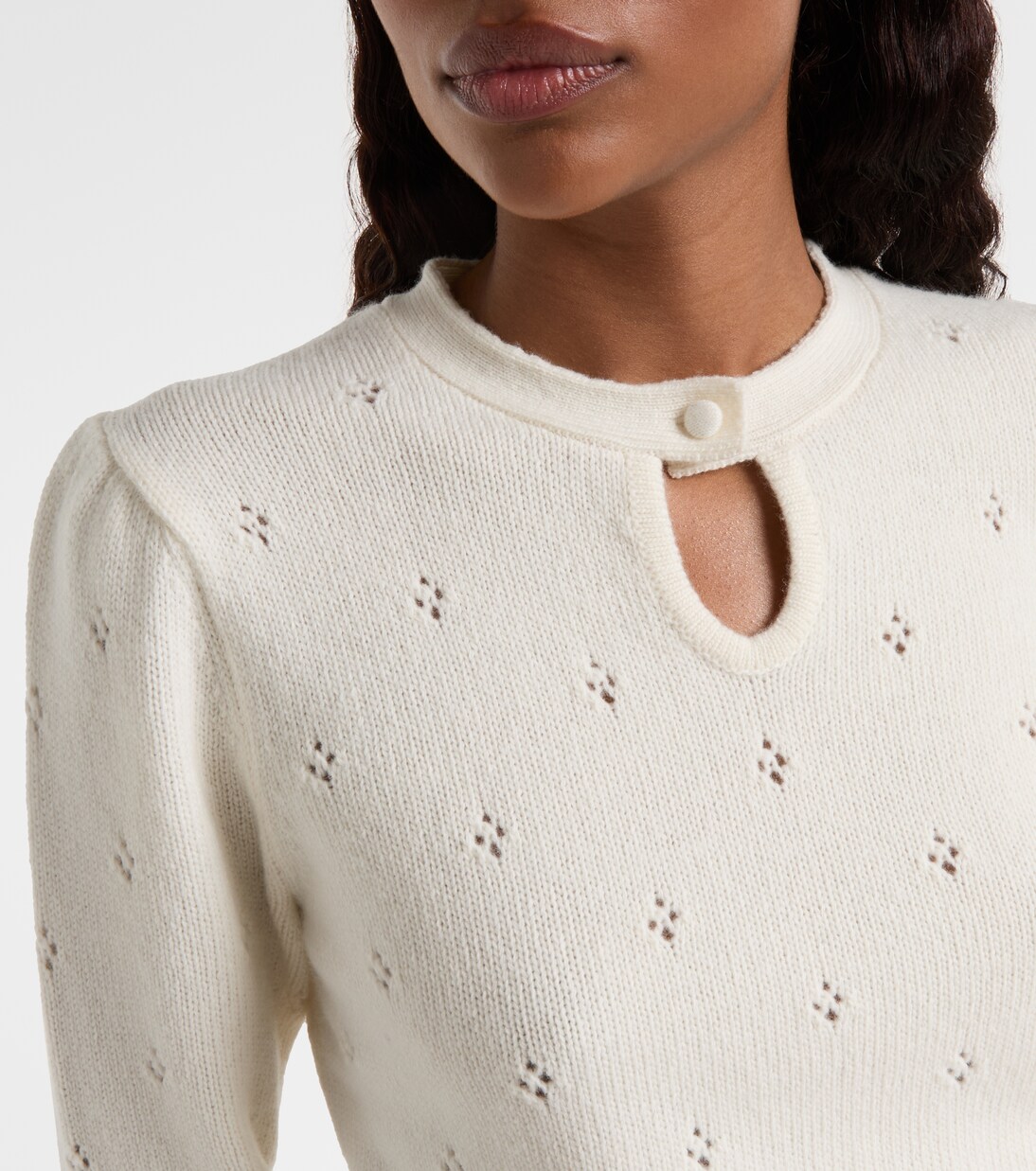 Pointelle wool and cashmere sweater | Chloé