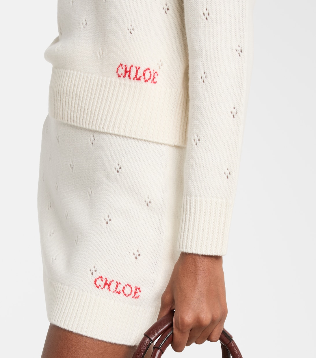 Pointelle wool and cashmere sweater | Chloé