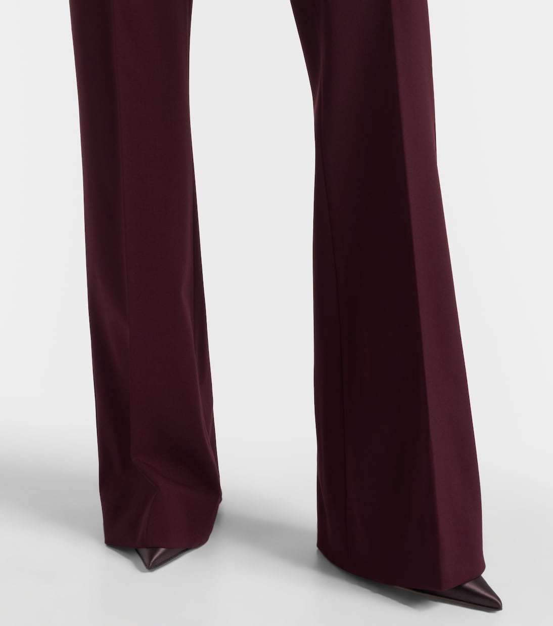 Febe high-rise wool-blend flared pants | Sportmax