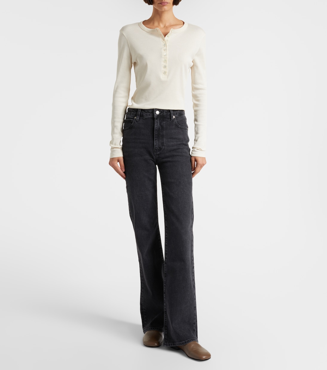 Arrow high-rise bootcut jeans | Frame