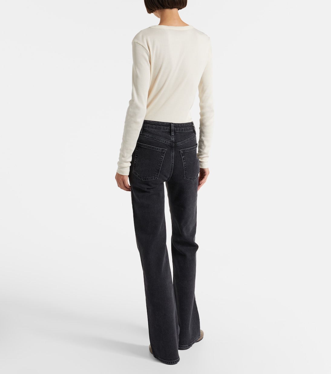 Arrow high-rise bootcut jeans | Frame