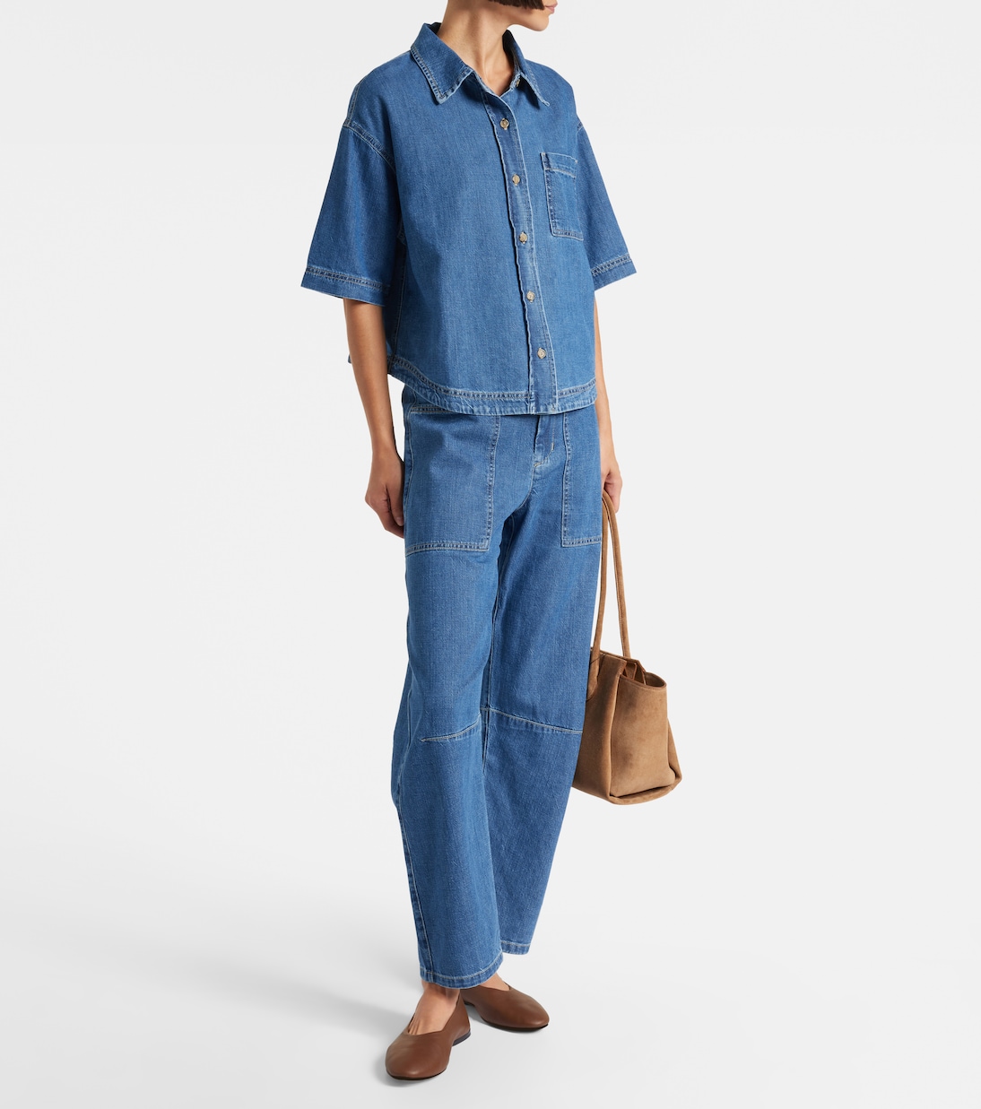 Farah high-rise tapered jeans | Velvet