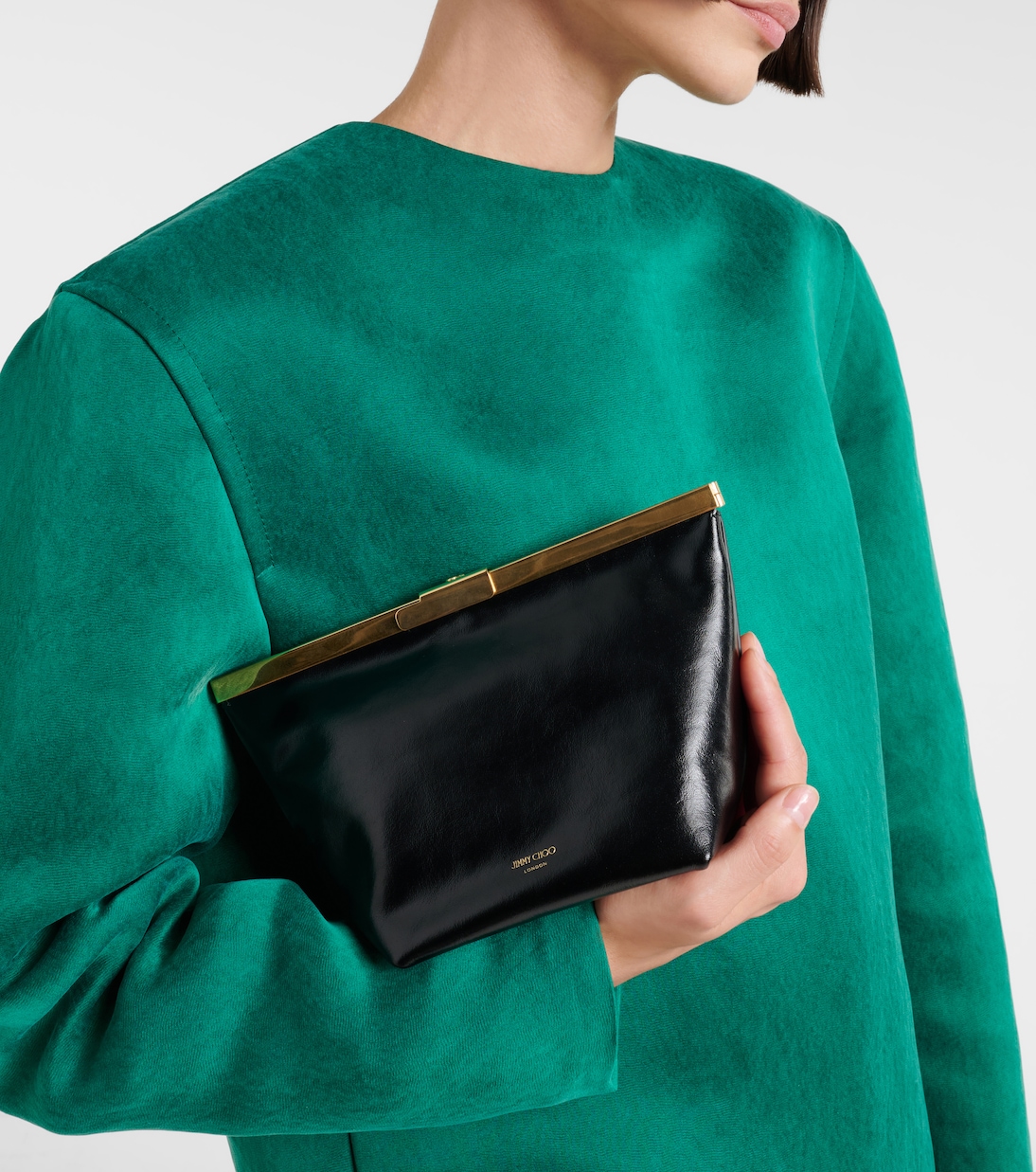 Ganache Small leather clutch | Jimmy Choo