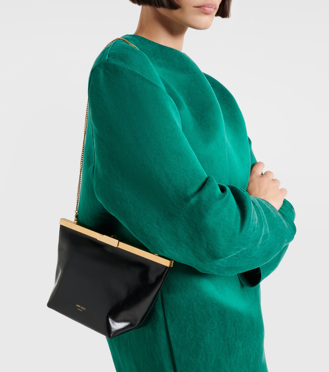 Ganache Small leather clutch | Jimmy Choo