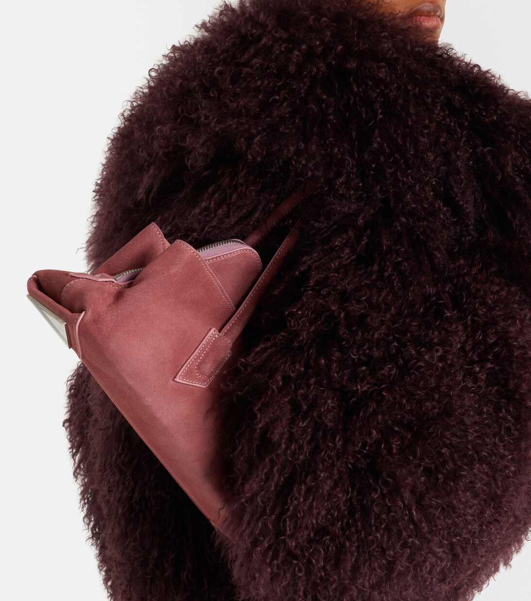 La Passeggiata Small suede tote bag | The Attico