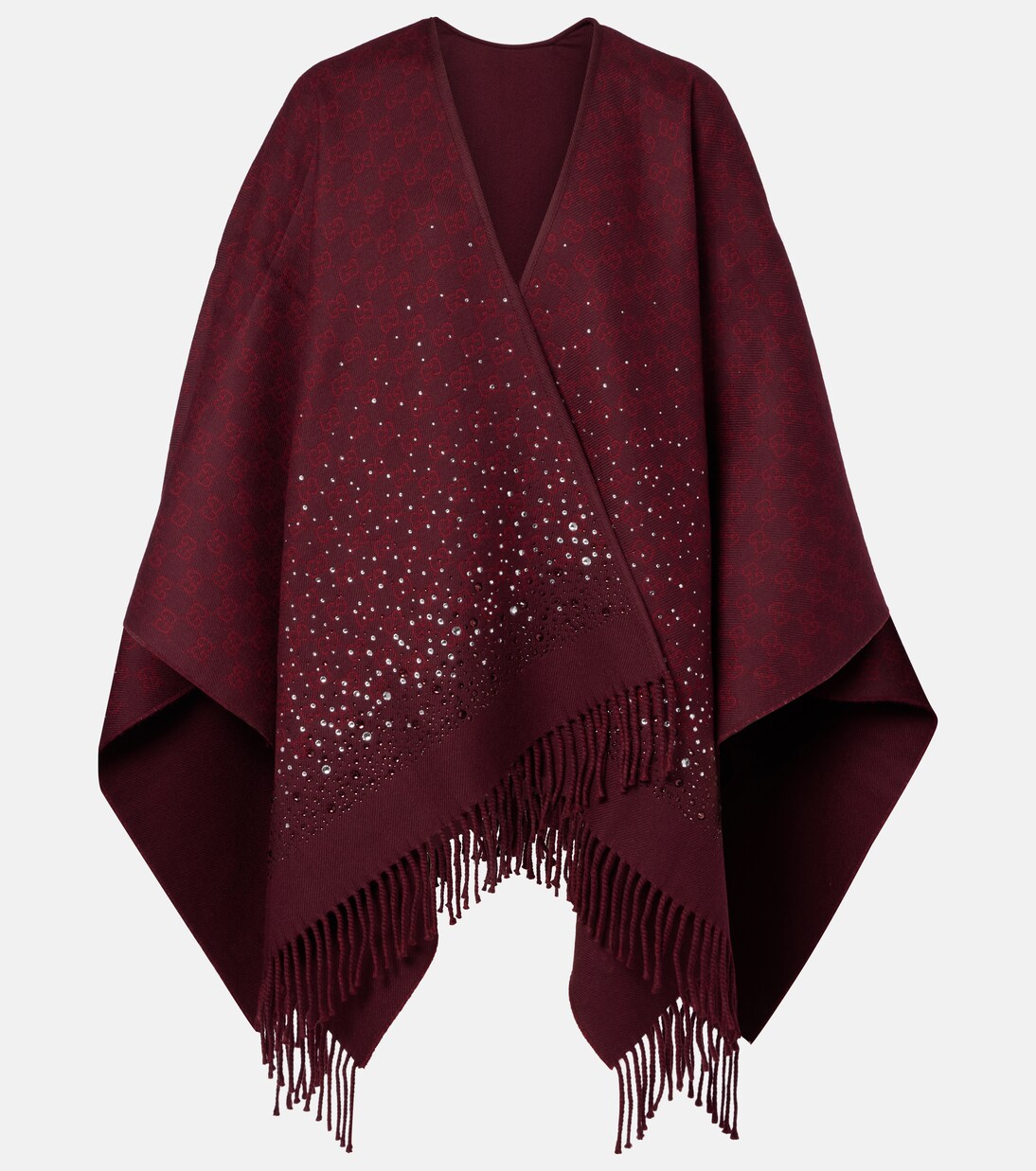 GG embellished wool shawl | Gucci