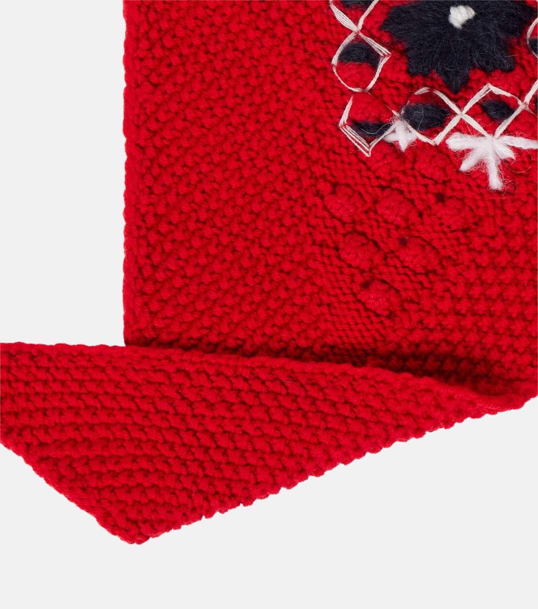 Embroidered wool scarf | Moncler