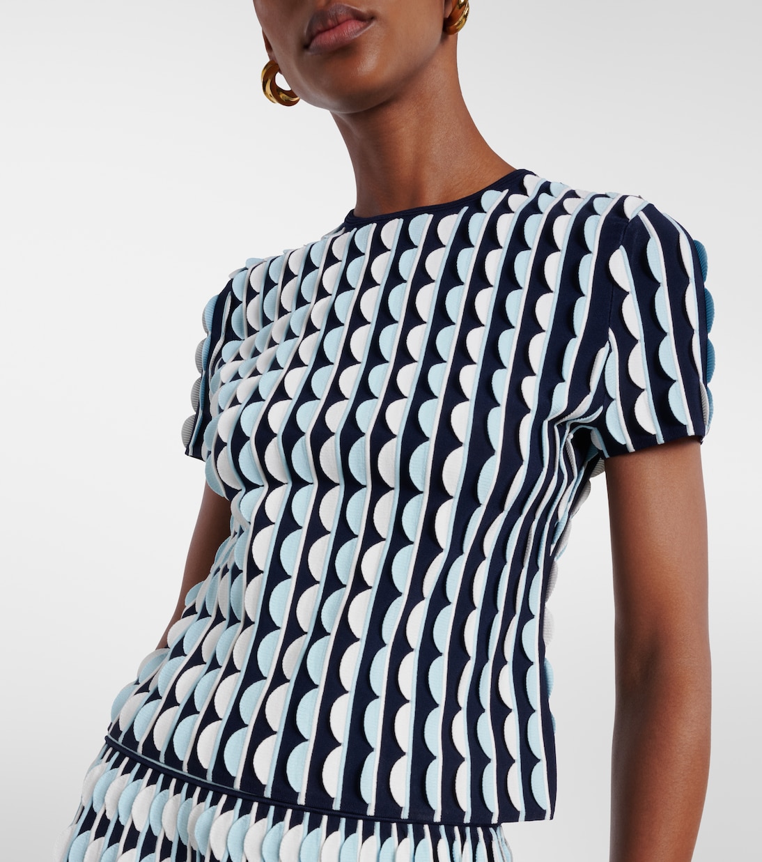 Kendra knitted scalloped top | Simkhai