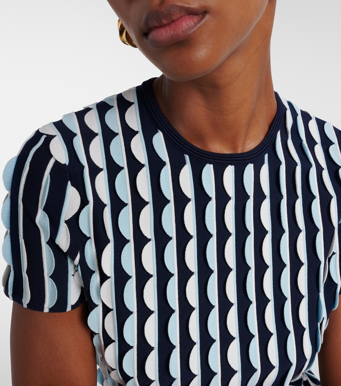 Kendra knitted scalloped top | Simkhai