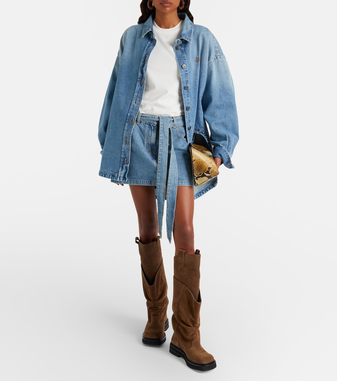 Passeggiata suede combat boots | The Attico