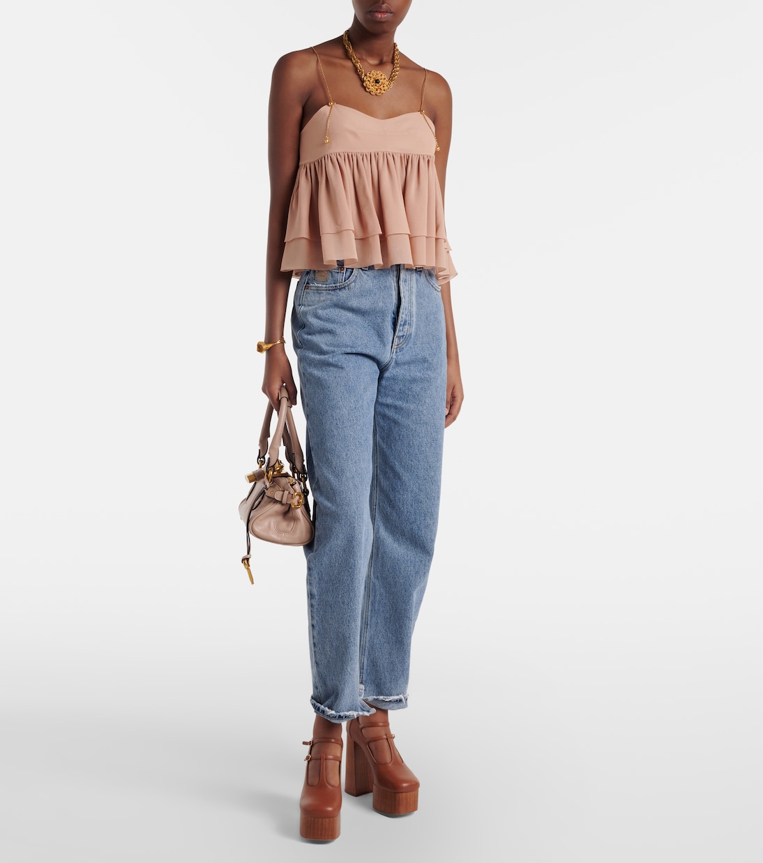 Leather platform Mary Jane pumps | Chloé