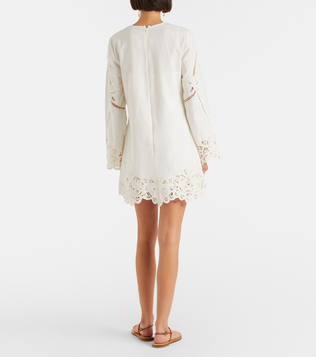 Amberg cotton and linen minidress | Veronica Beard