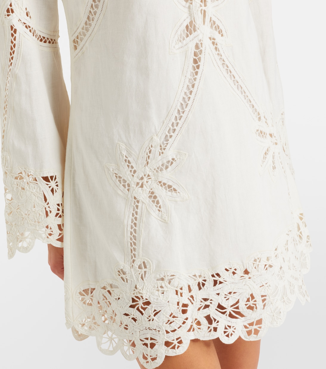 Amberg cotton and linen minidress | Veronica Beard