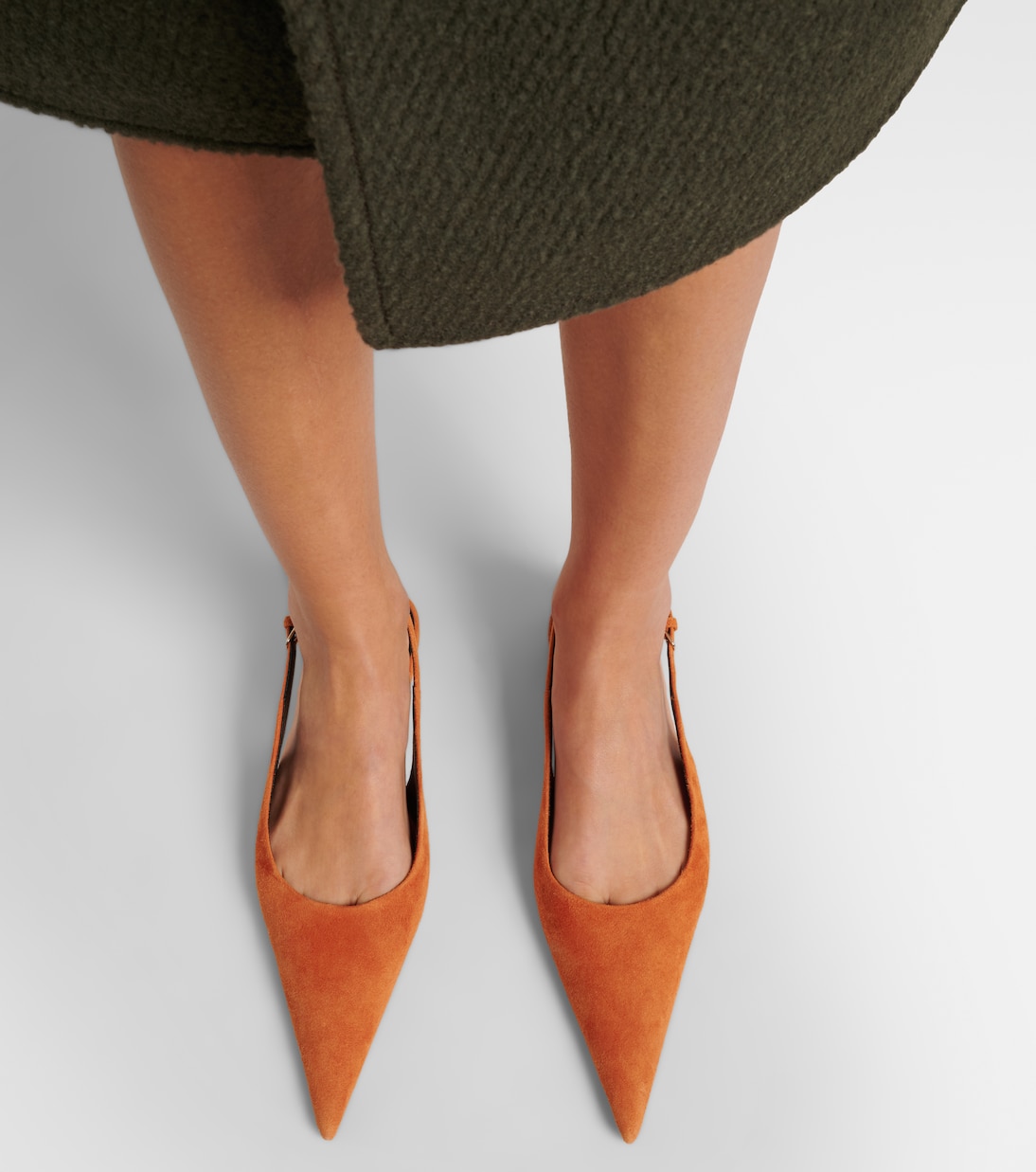 Suede slingback flats | Victoria Beckham