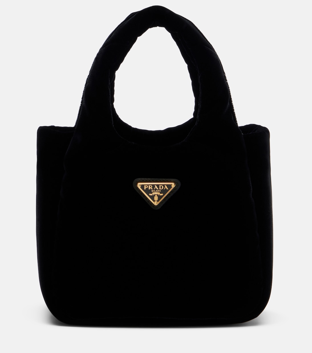 Mini velvet top-handle bag | Prada