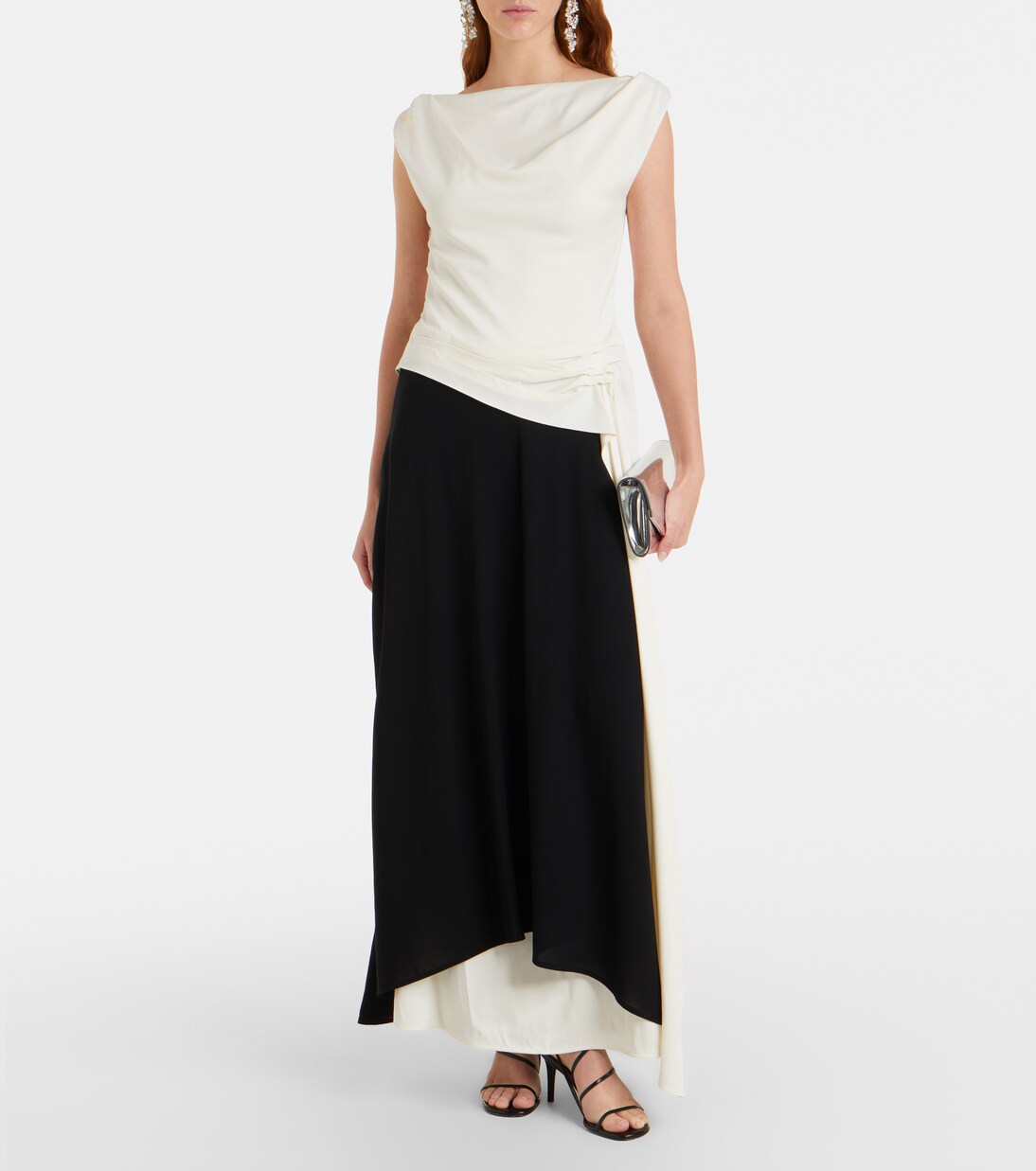 Daliah draped crêpe satin maxi dress | Proenza Schouler