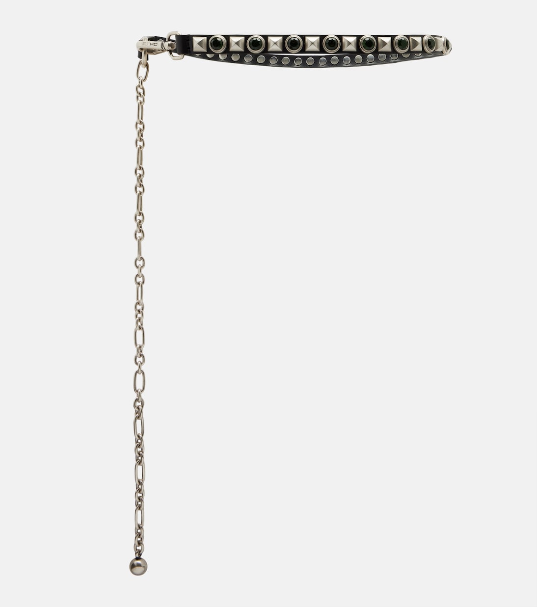 Embellished leather belt | Etro