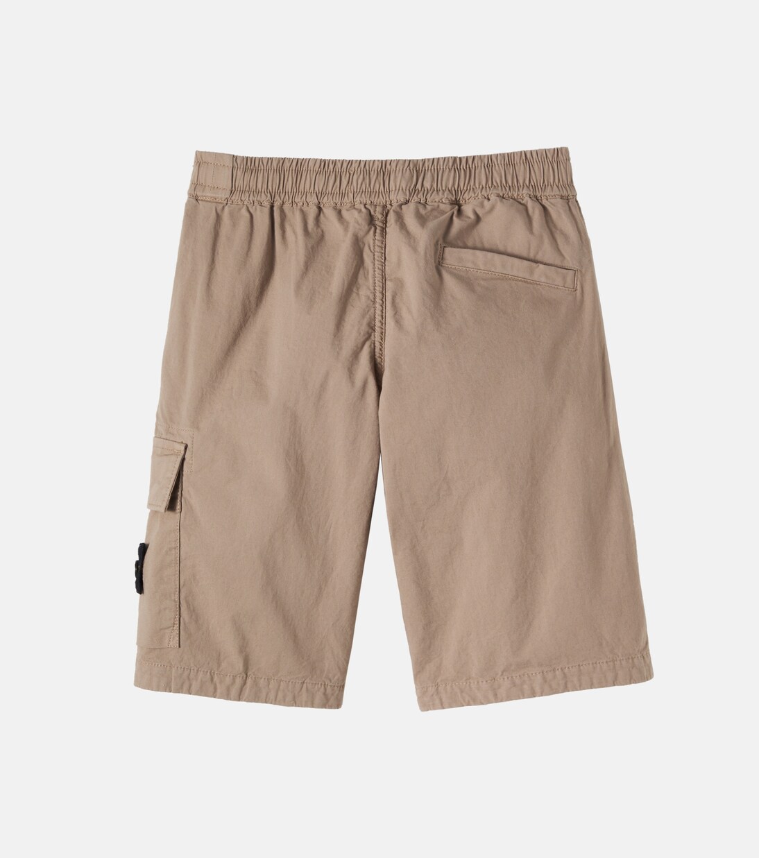 Compass cotton-blend cargo shorts | Stone Island Junior
