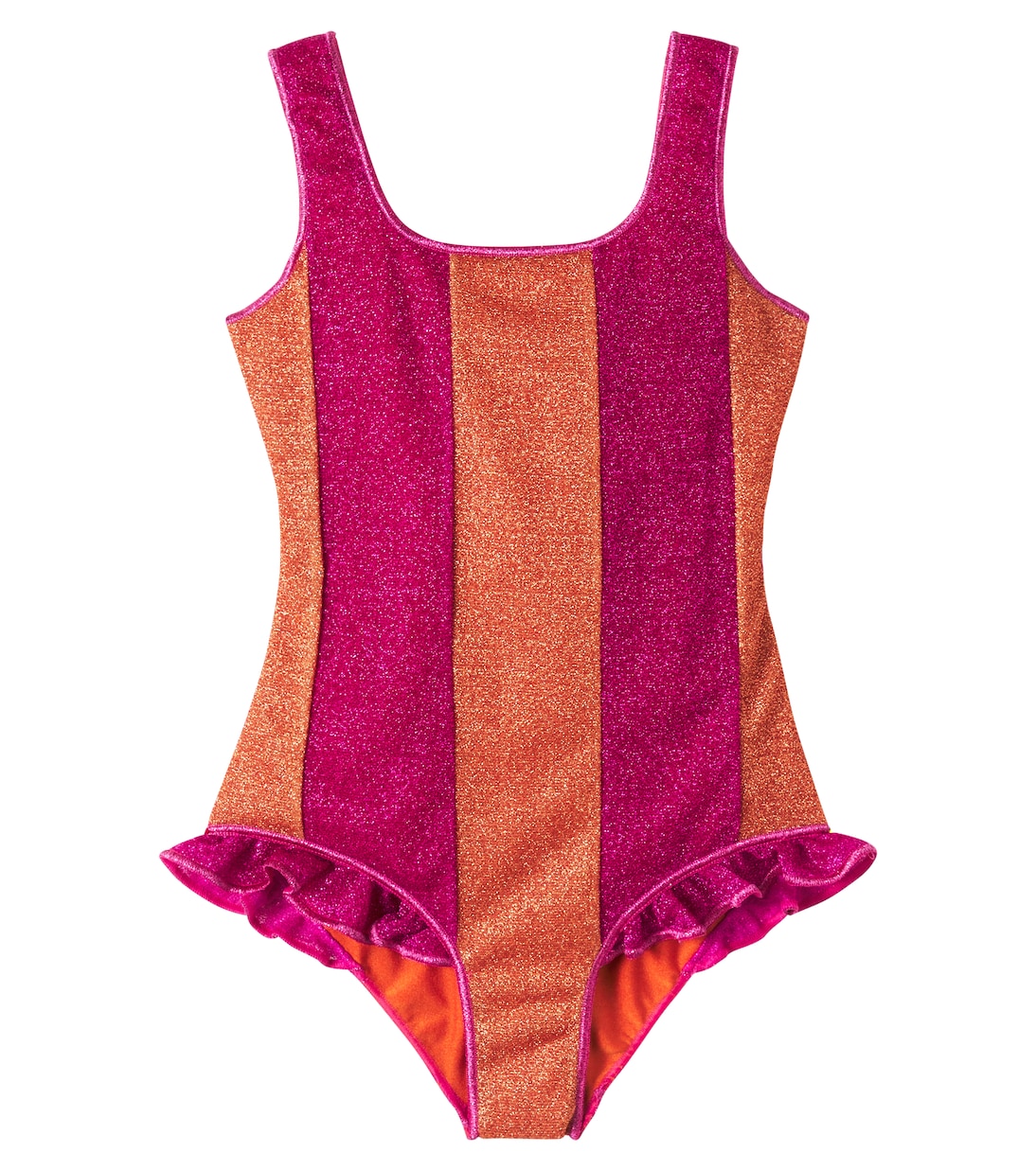 Lumière ruffled striped swimsuit | Oséree Kids