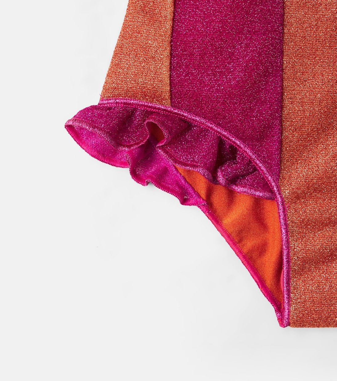 Lumière ruffled striped swimsuit | Oséree Kids