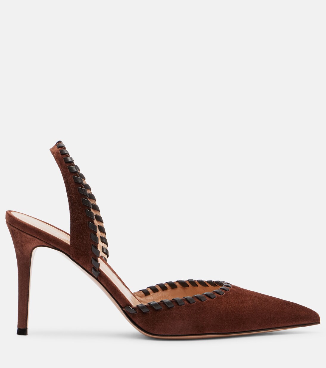 Suede and leather slingback pumps | Gianvito Rossi