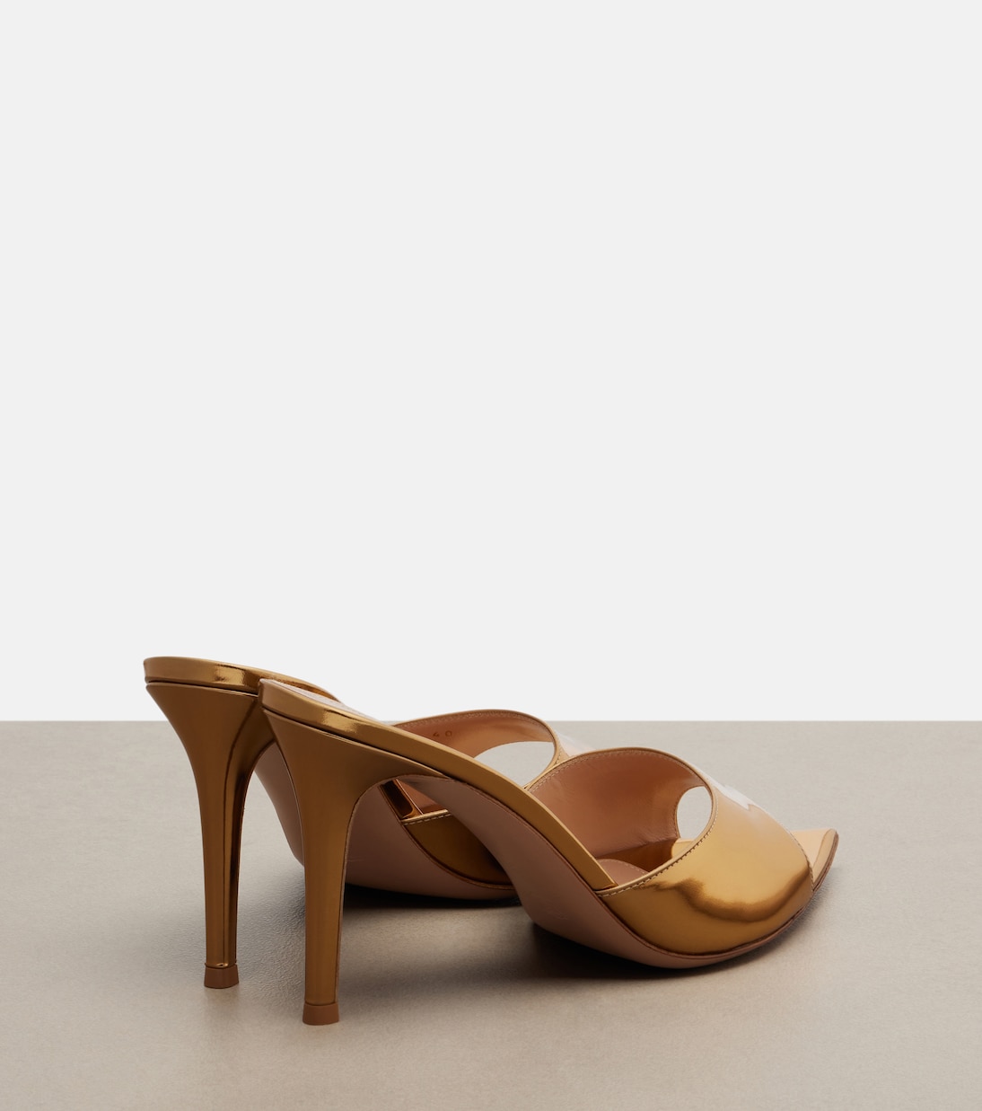 Elle metallic leather mules | Gianvito Rossi