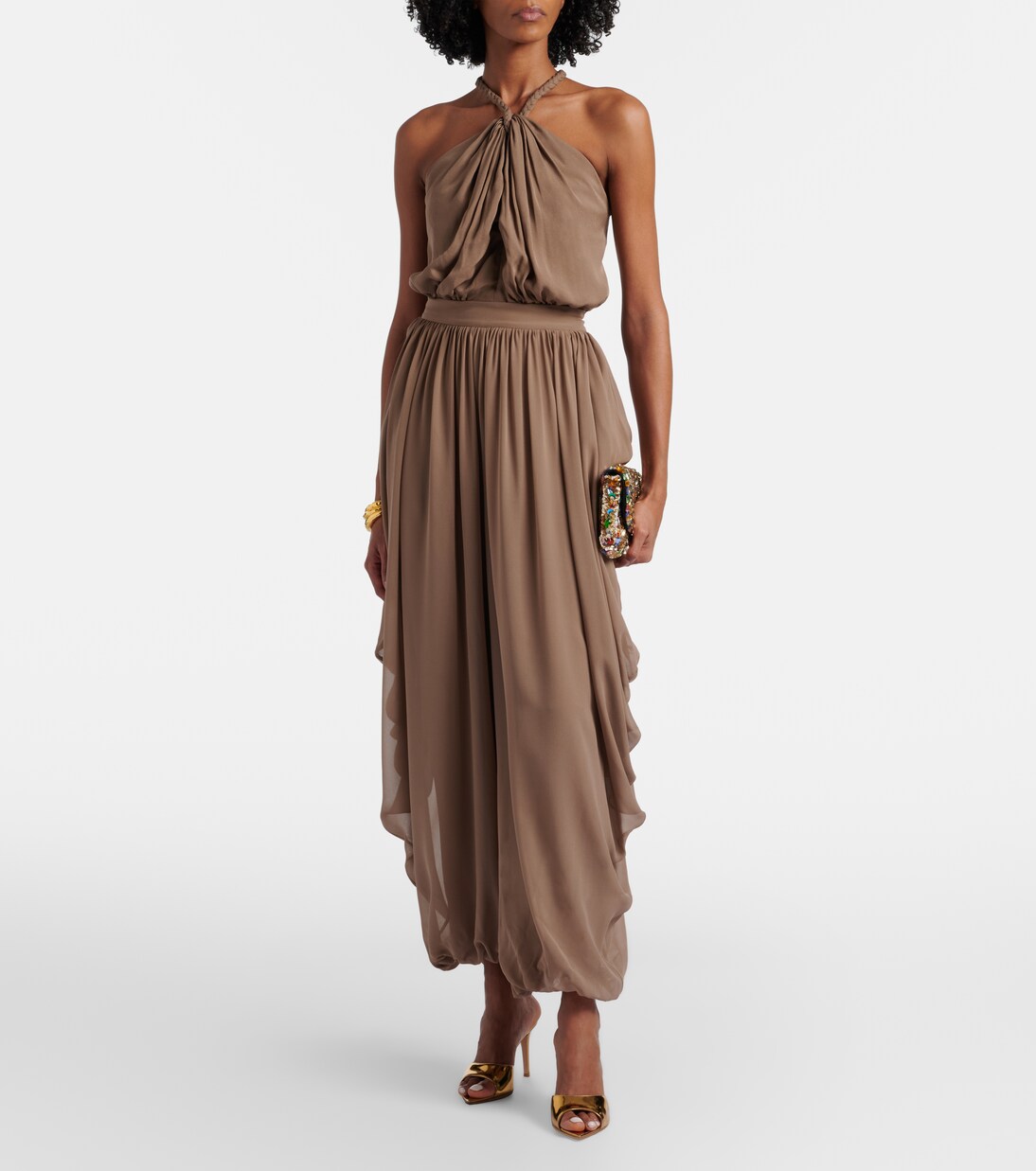 Elle metallic leather mules | Gianvito Rossi