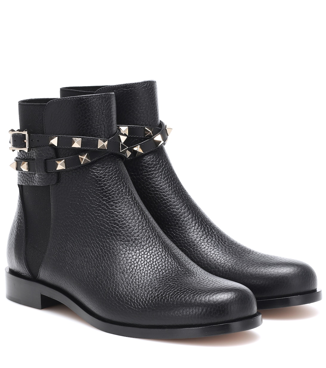 Ankle Boots Rockstud aus Leder | Valentino Garavani