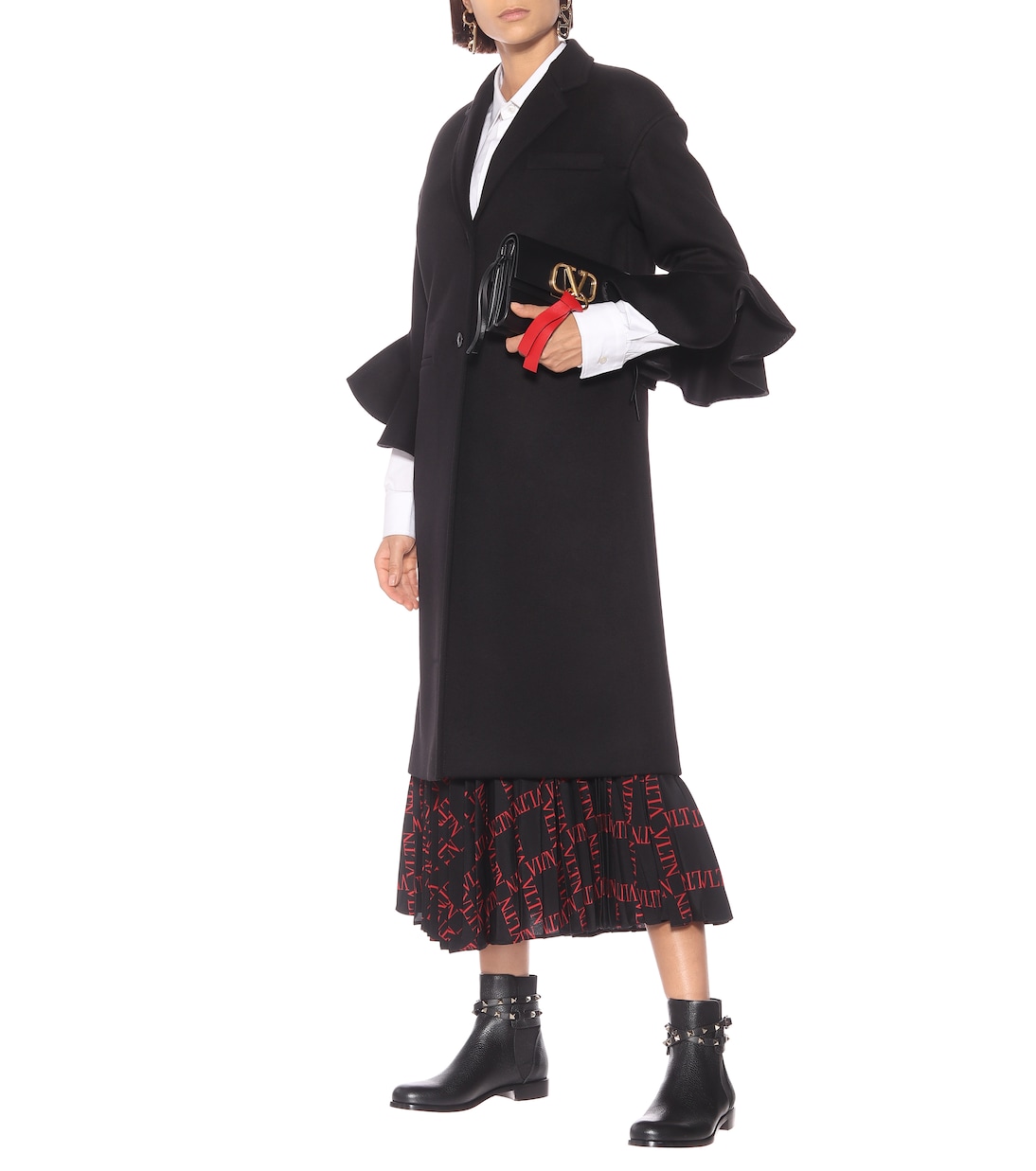 Ankle Boots Rockstud aus Leder | Valentino Garavani