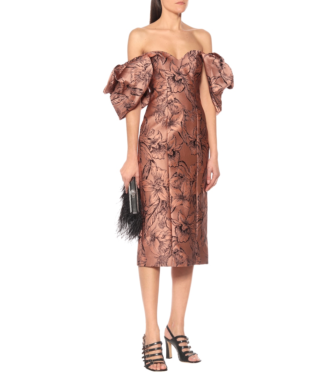 Synchronicity silk-blend midi dress | Johanna Ortiz