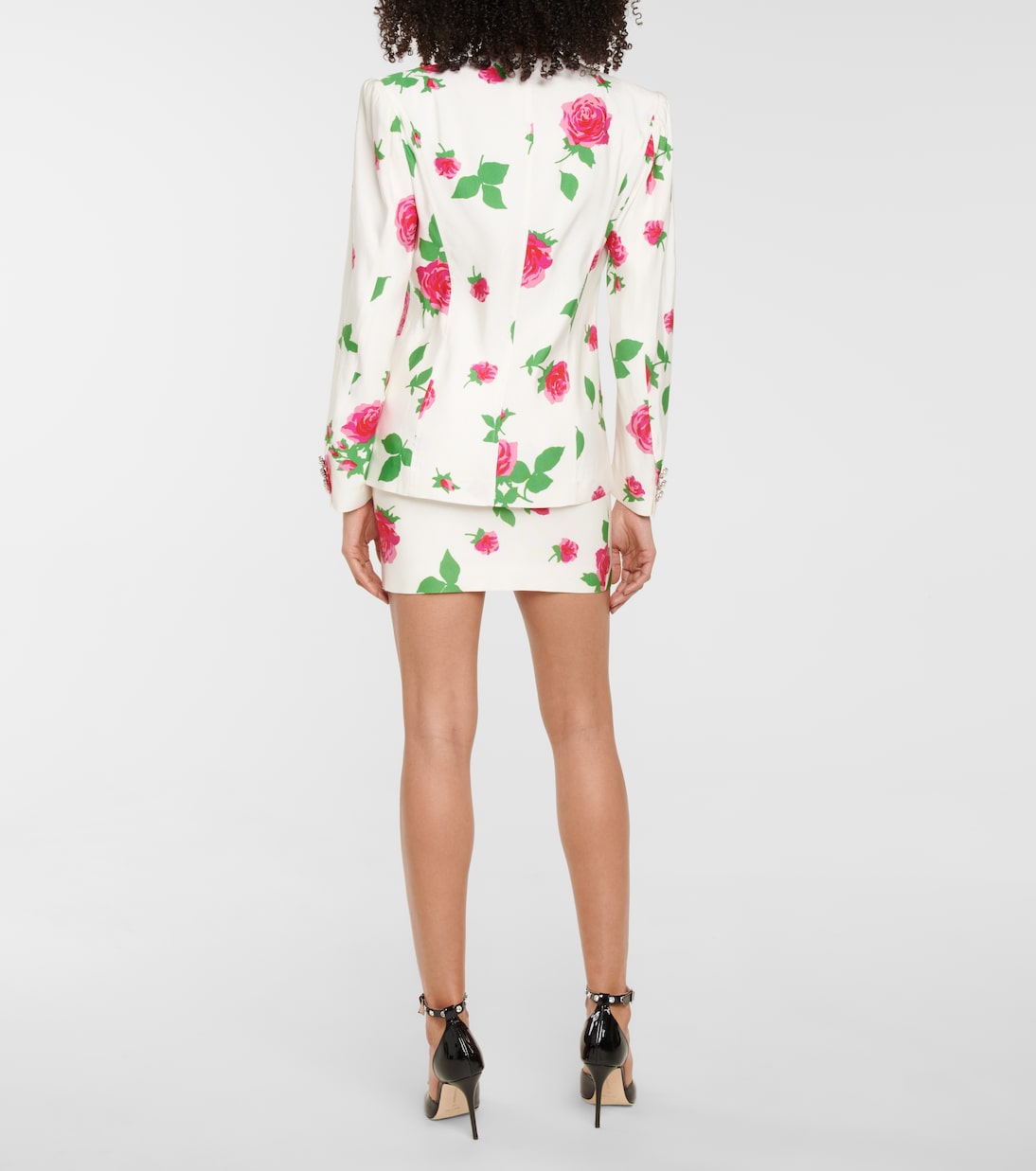 Floral faille blazer | Alessandra Rich