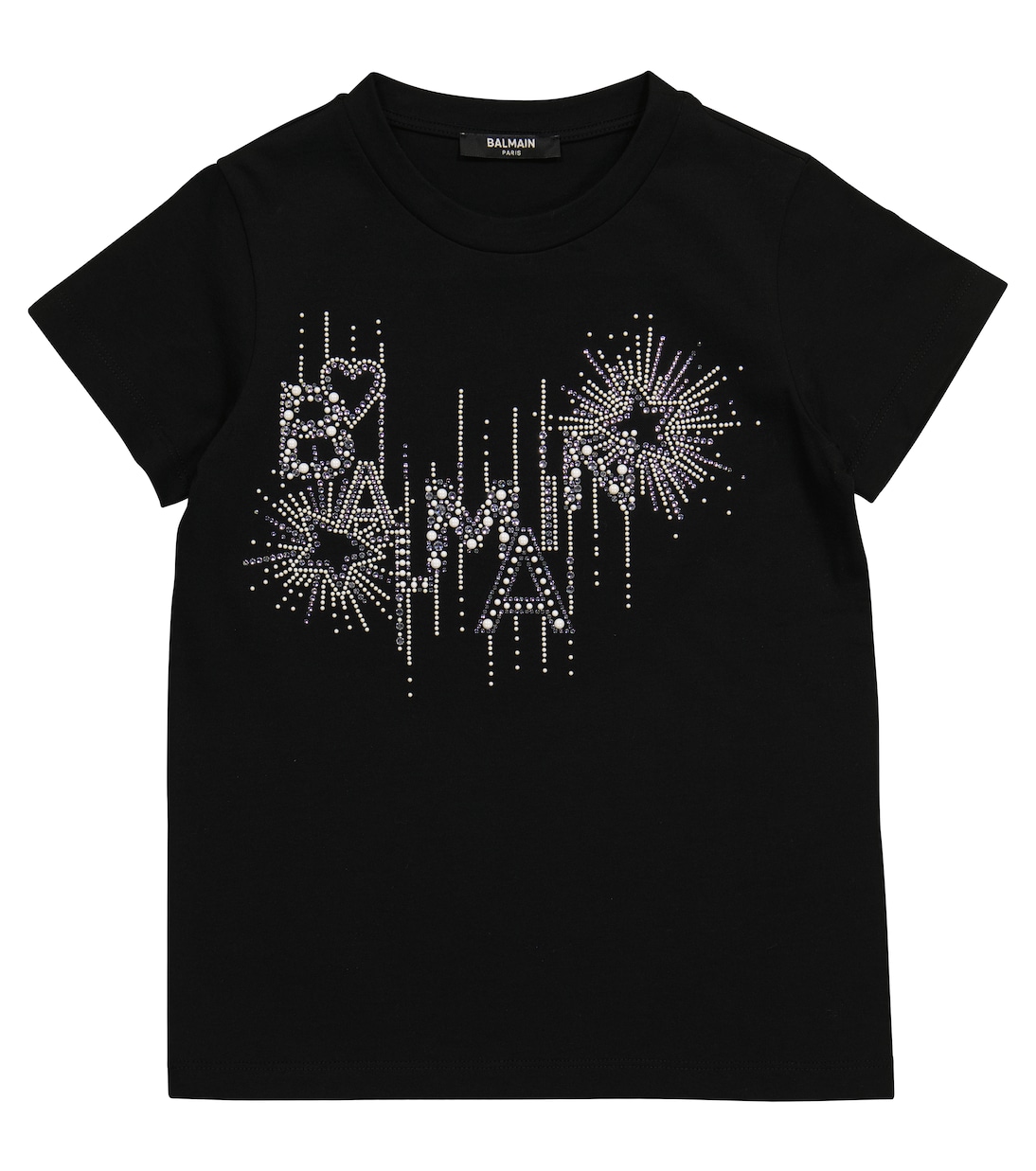 Camiseta de algodón con logo | Balmain Kids
