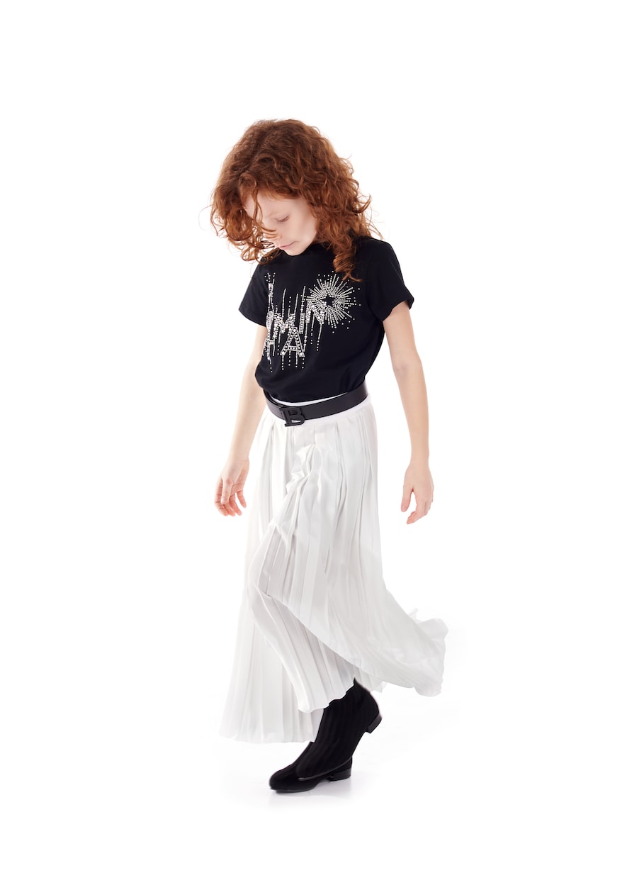 Camiseta de algodón con logo | Balmain Kids