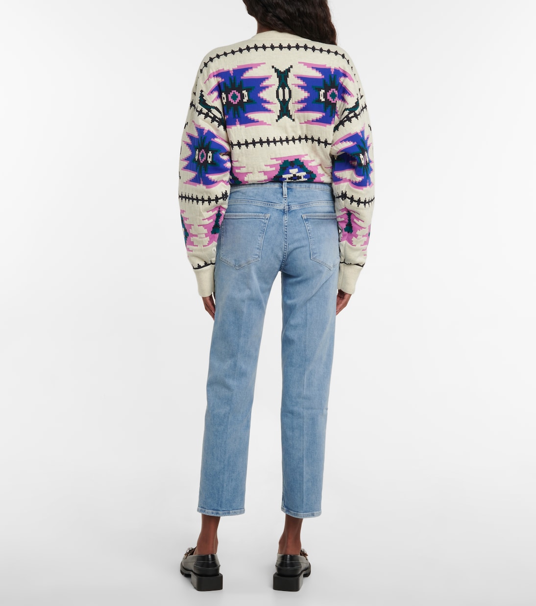 Le Nouveau straight mid-rise jeans | Frame