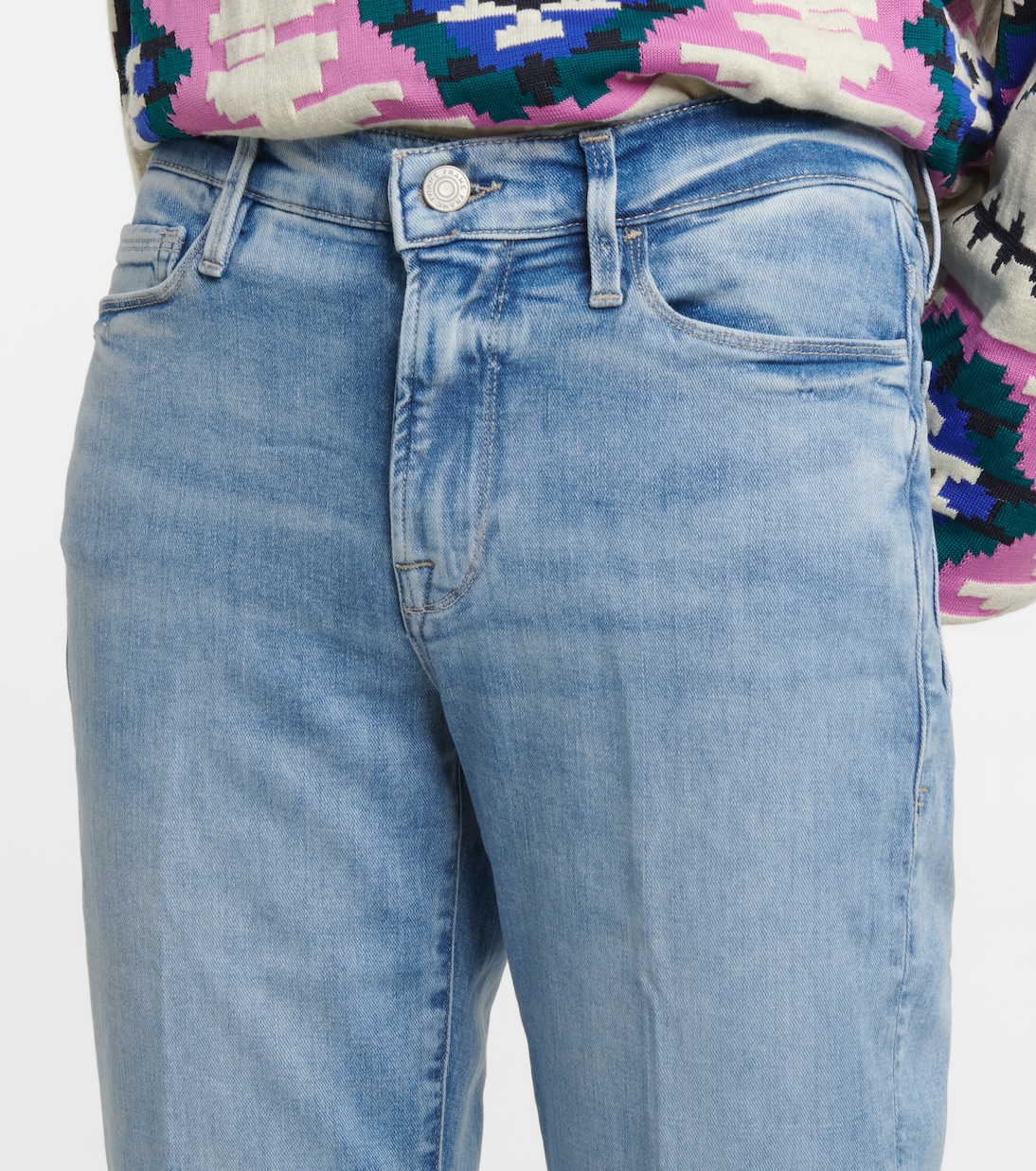Le Nouveau straight mid-rise jeans | Frame