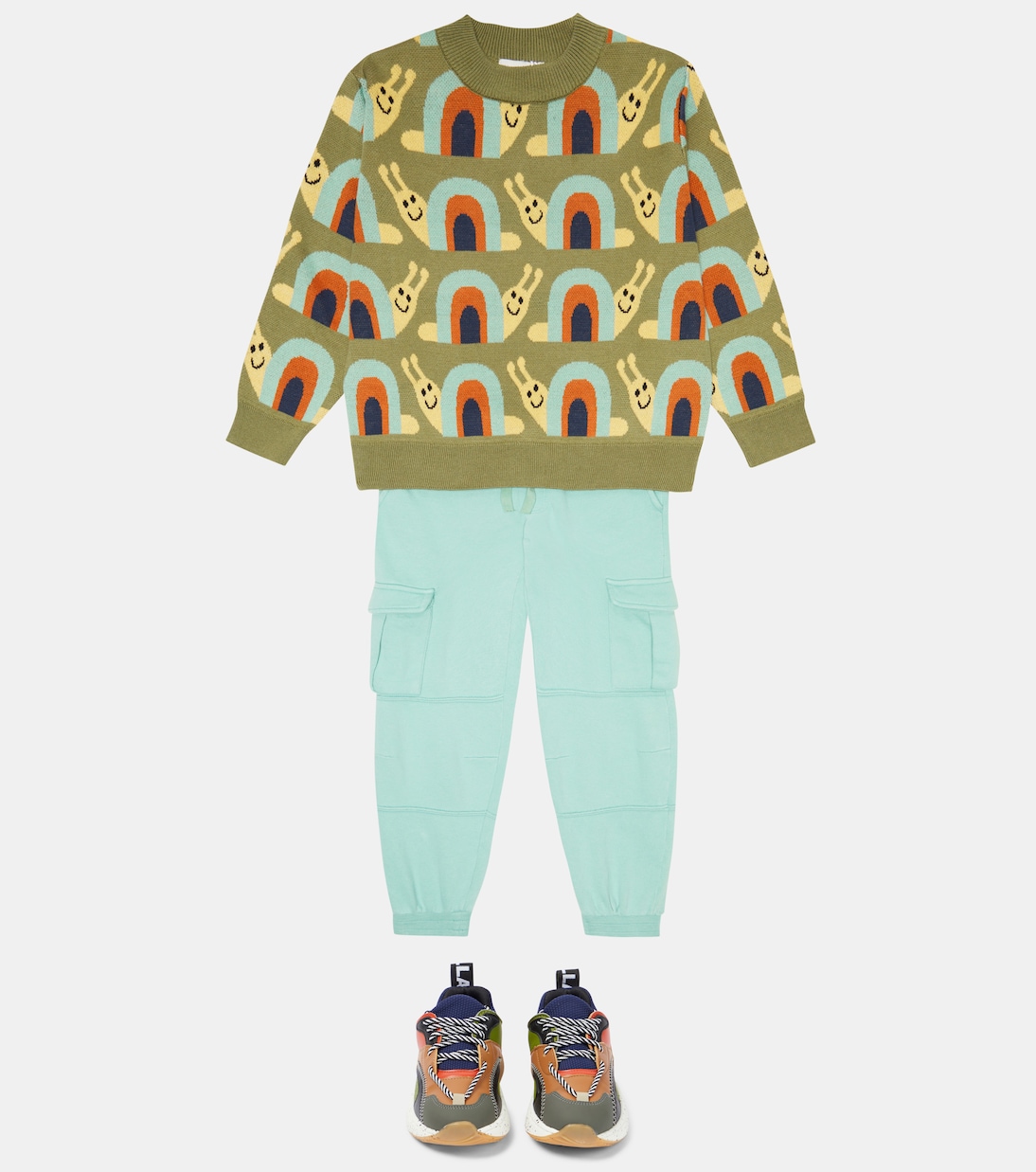 Pullover in jacquard di cotone | Stella McCartney Kids
