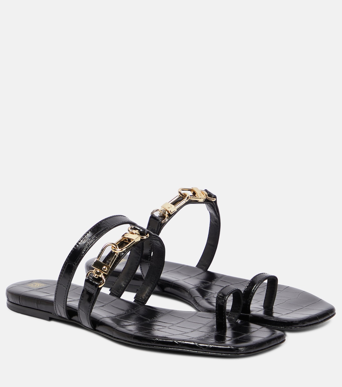 Sandales en cuir embossé | Toteme