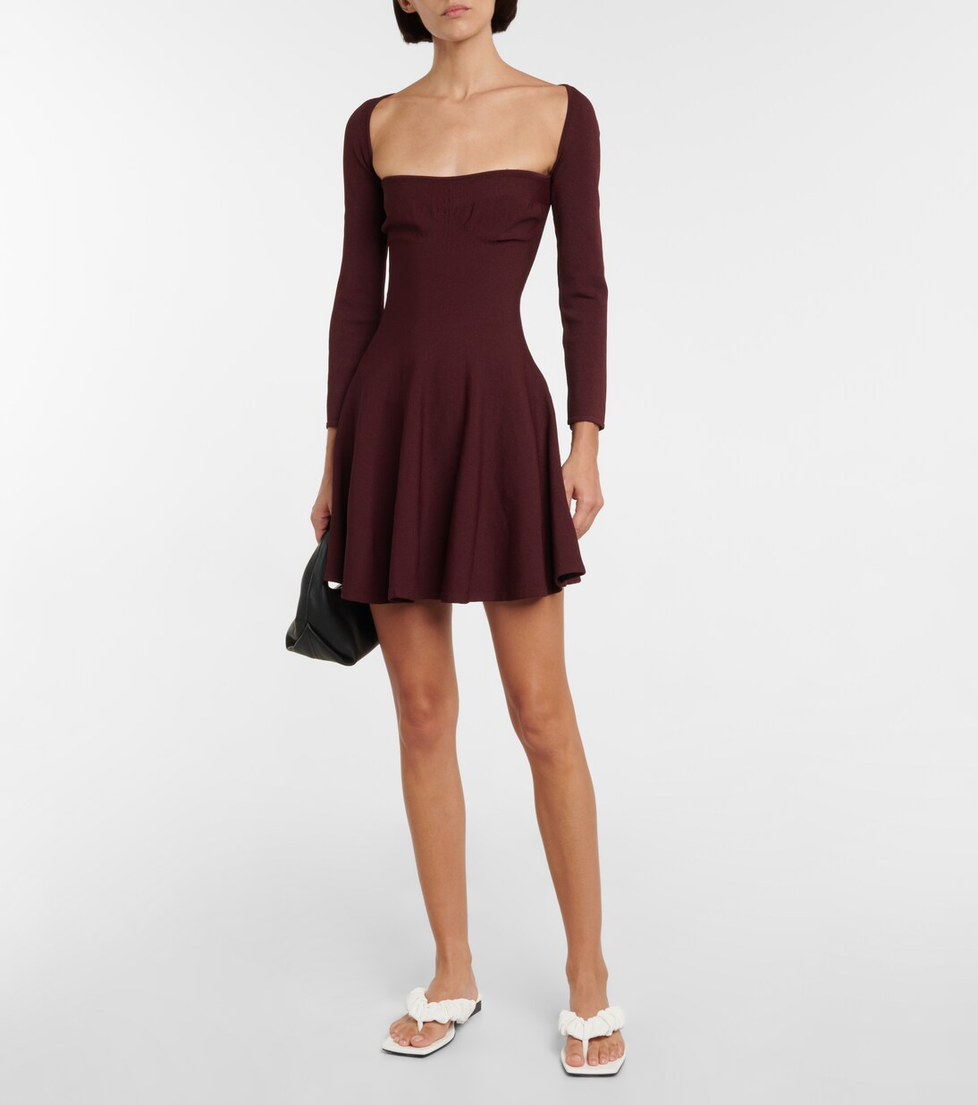 Dylan flared jersey minidress | Khaite