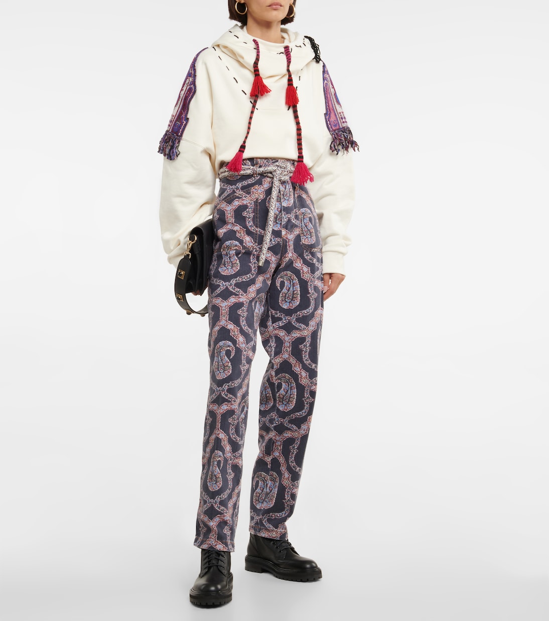 Jeans a vita alta con cintura | Etro