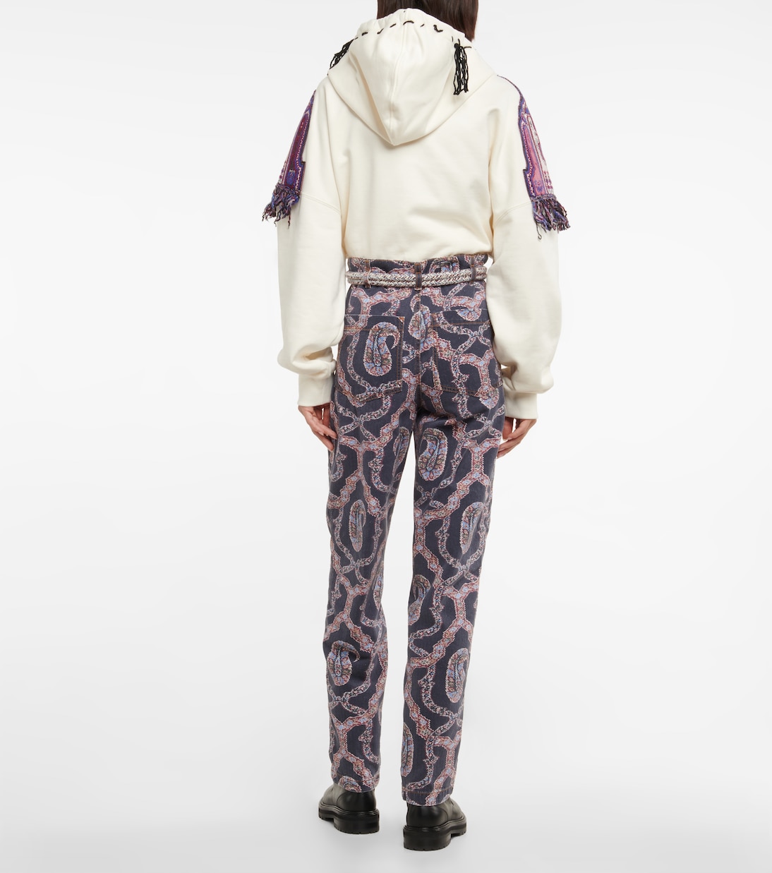 Jeans a vita alta con cintura | Etro