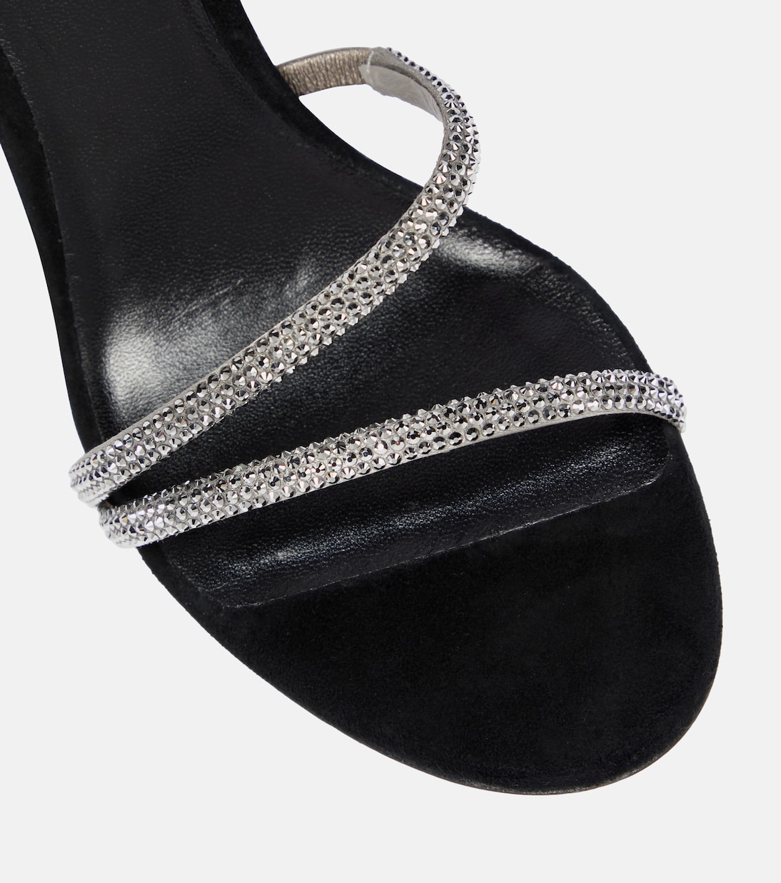 Verzierte Sandalen Cleo aus Samt | Rene Caovilla