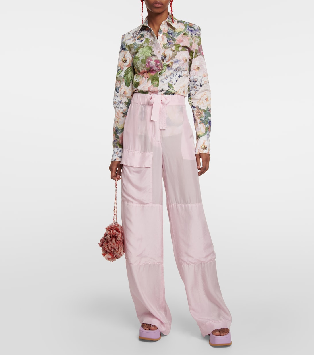 Pantalon ample en soie | Dries Van Noten