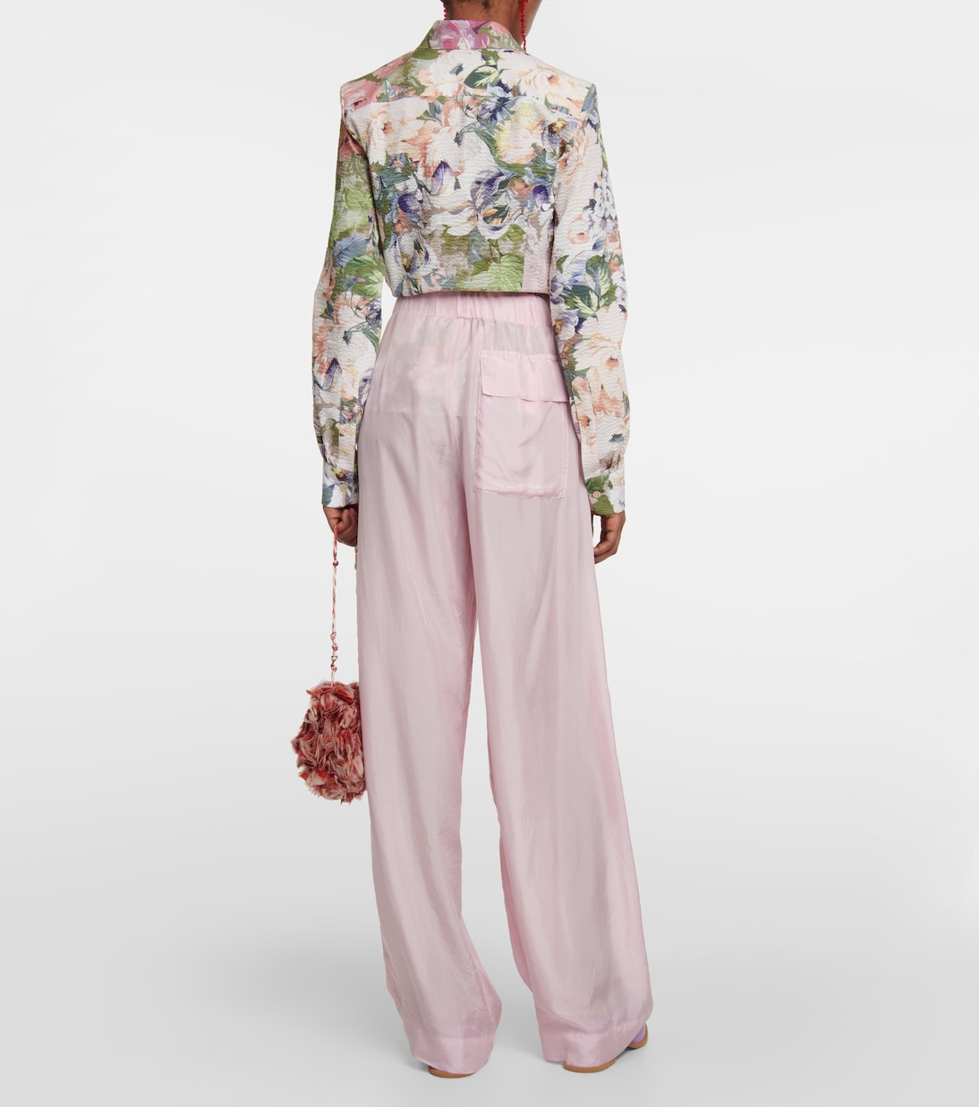 Pantalon ample en soie | Dries Van Noten