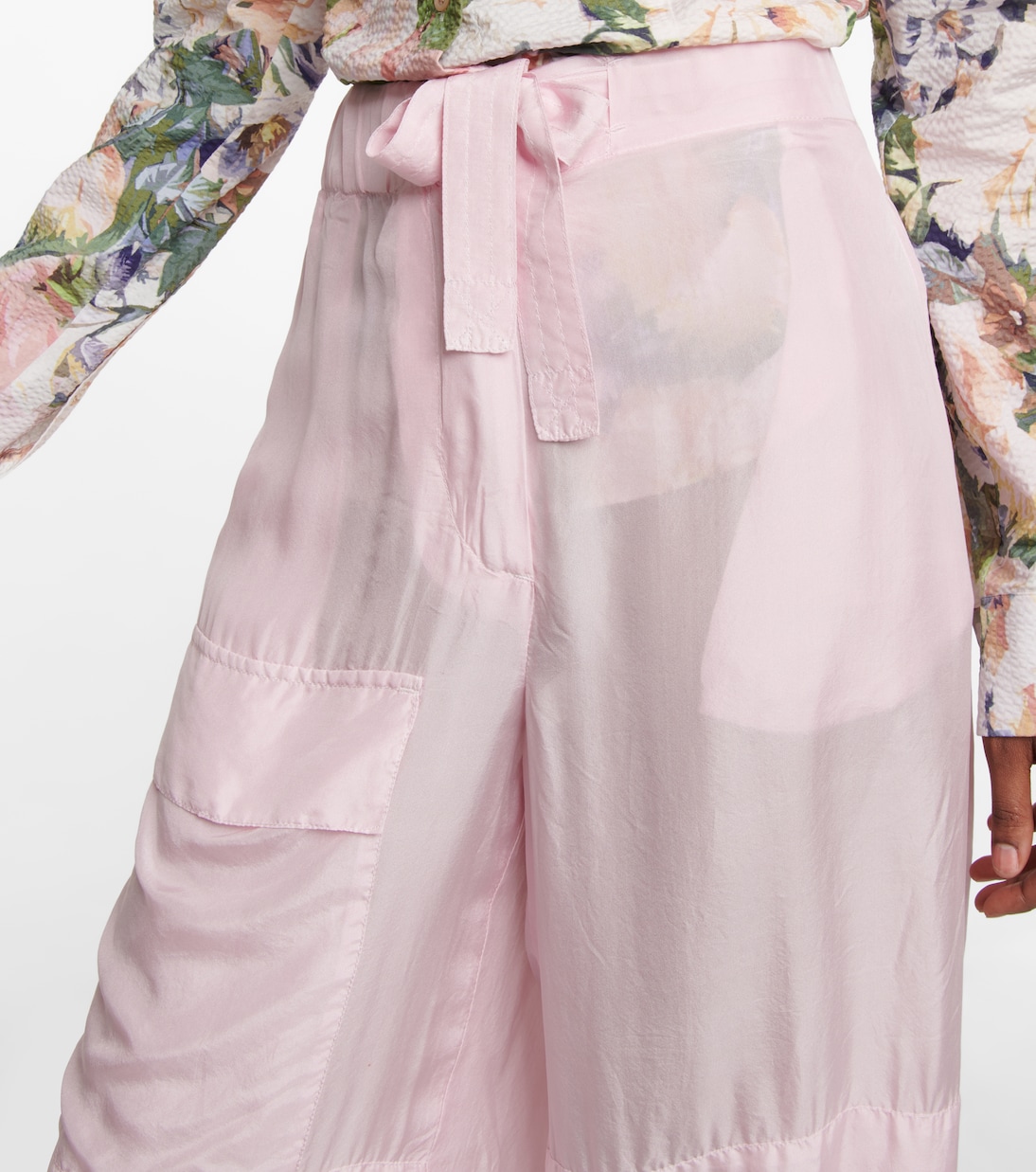 Pantalon ample en soie | Dries Van Noten