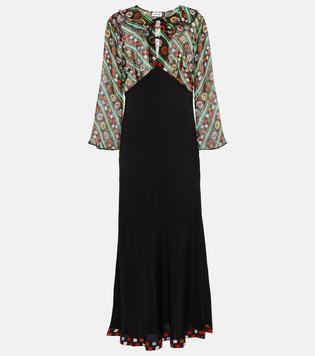 Vestido Lora de crepé estampado | Rixo